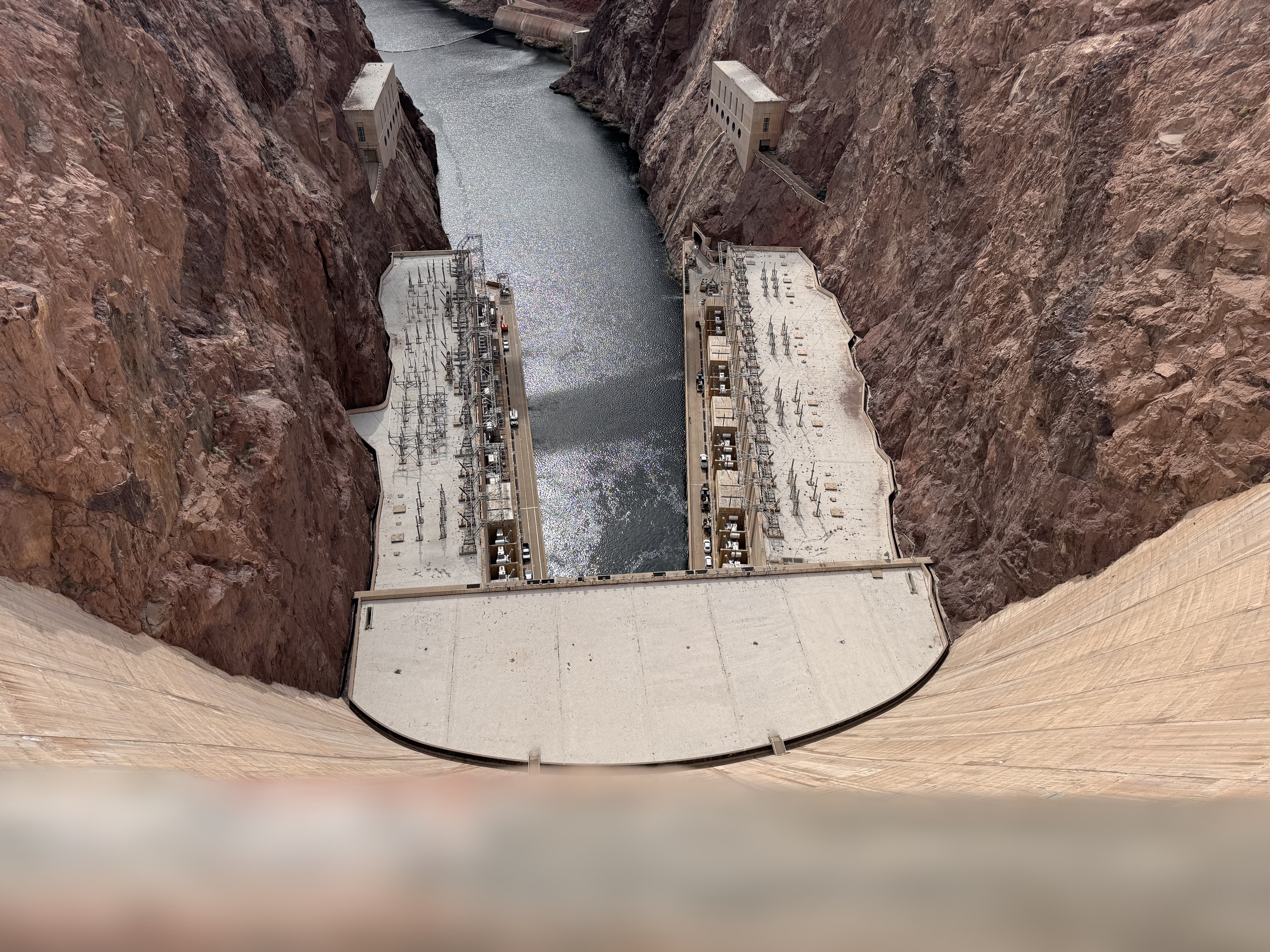 Hoover Dam and Lake Mead from above