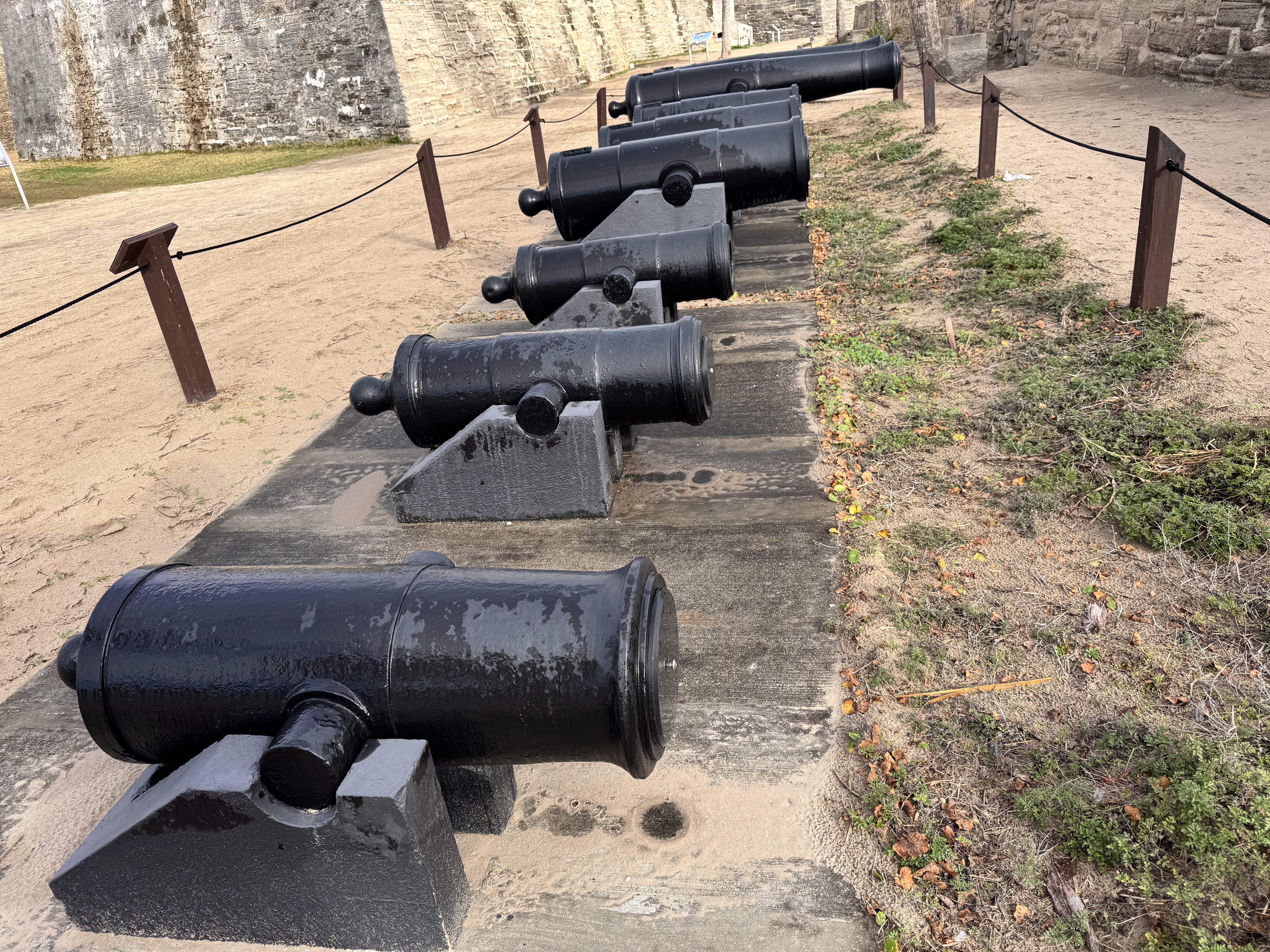 Cannons at Castillo de San Marcos in St. Augustine